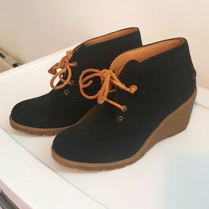 Brand New Leather Sperry Top-Slider wedge boots